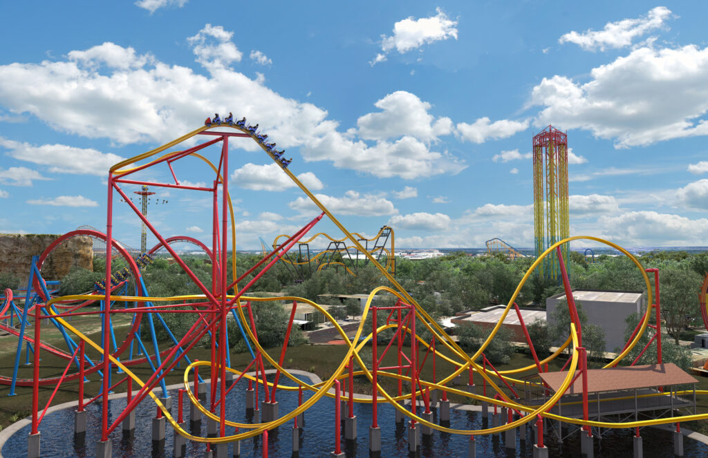 six flags wonder woman roller coaster 2